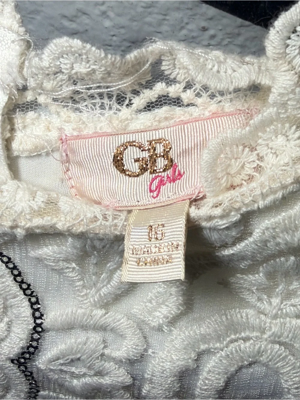 GB girls intricate ivory